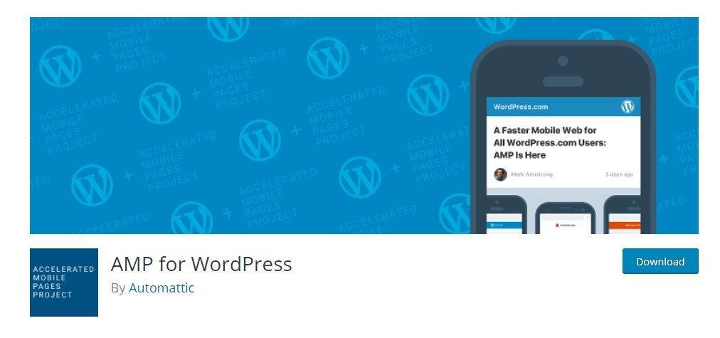 plugin AMP for WordPress
